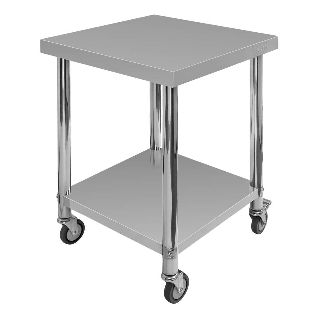 Mega-M X Standard 60x60x85 cm tavolo inox con ruote