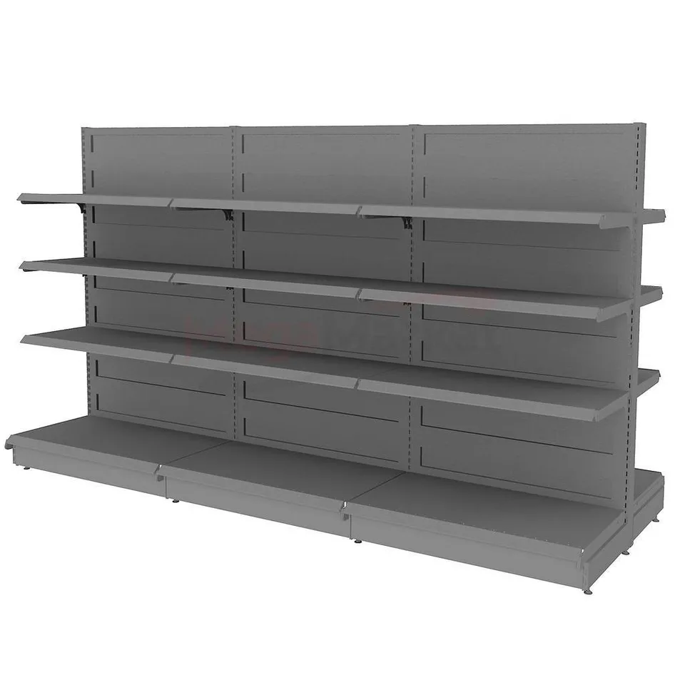 Mega-M Basic gondola scaffale negozio H165 L303 grafite