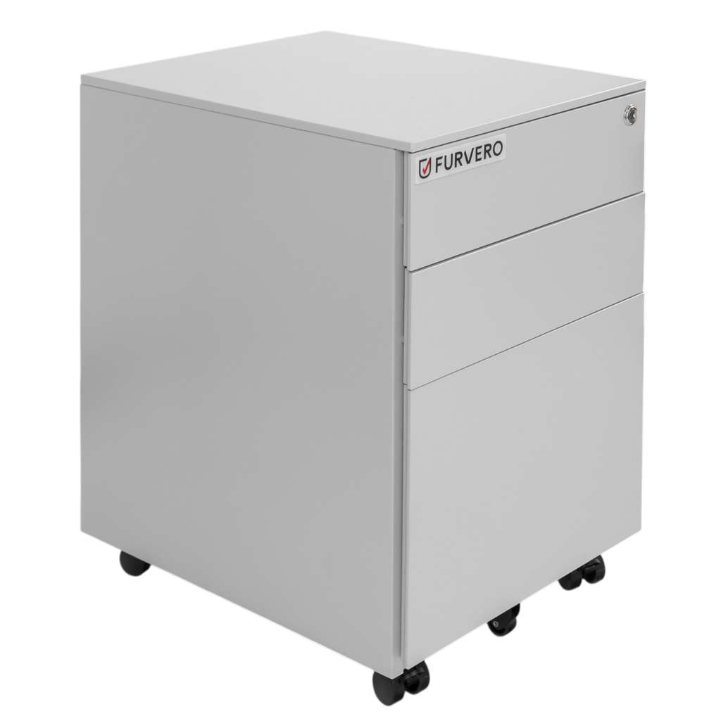 Furvero S-39 cassettiera ufficio 3 cassetti grigia