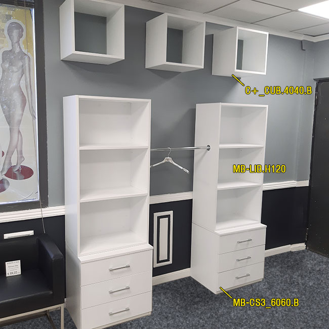 Agosistem mobile a giorno bianco 60x37x159 cm