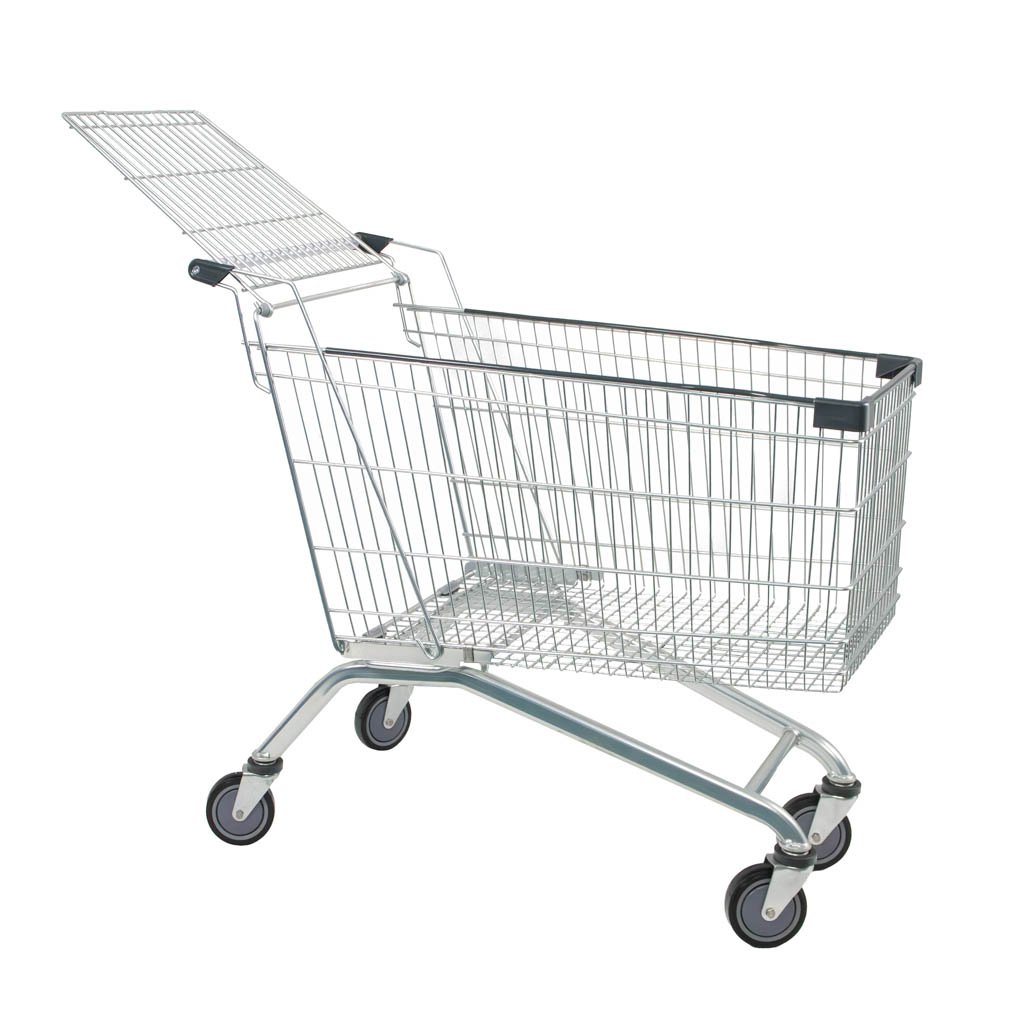 Mega-M YR 240L carrello spesa 240 litri 58 cm acciaio zincato