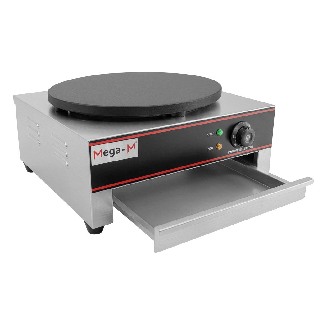 Mega-M crepiera elettrica 40 cm 3 kW con cassetto