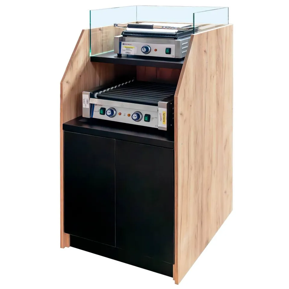 Mega-M banco hot dog 70 cm rovere kraft H 143 cm