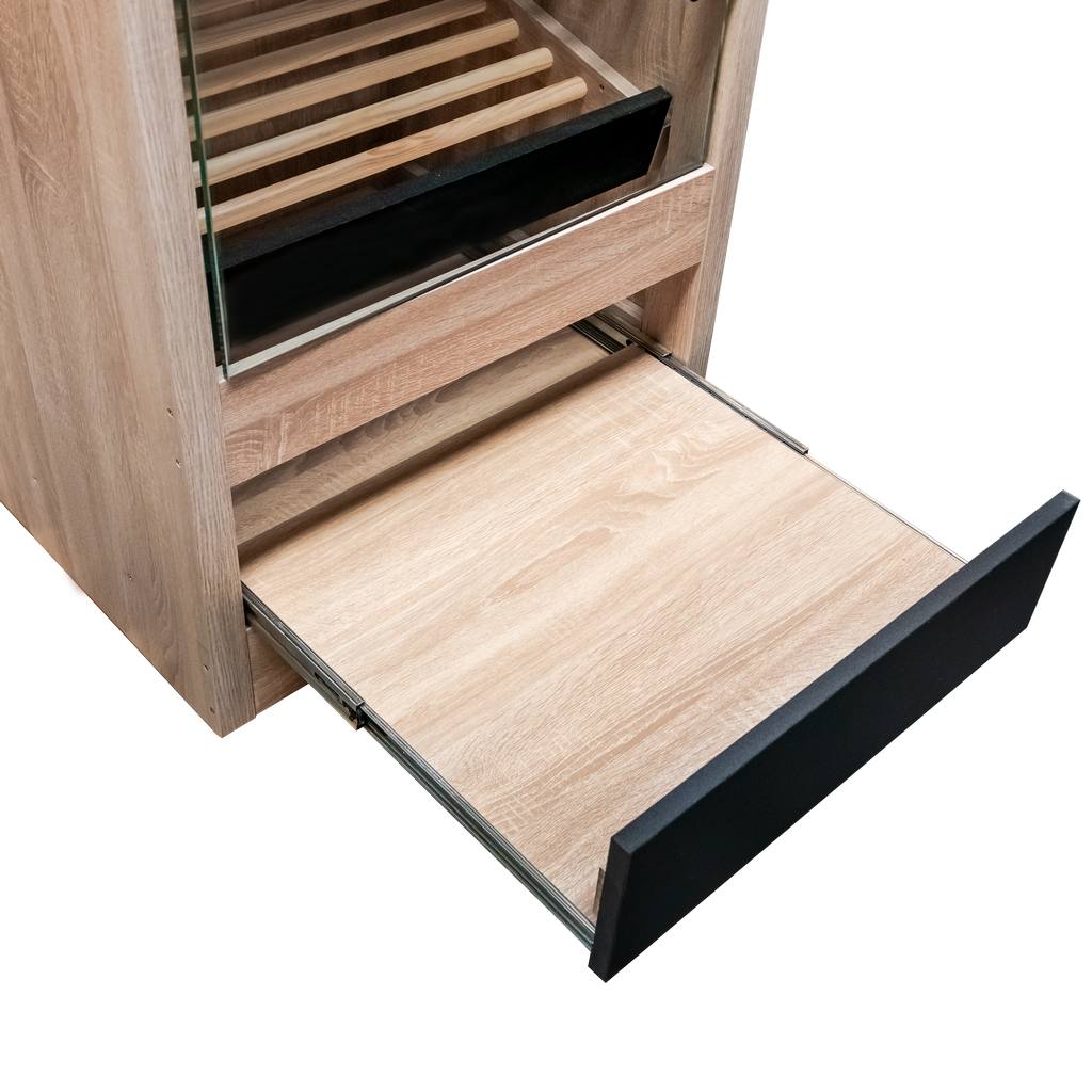 Mega-M Espositore Pane con Vetro Rovere Sonoma H205 cm