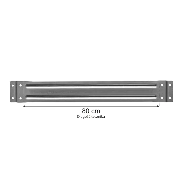 Mecalux L-80 distanziale scaffale portapallet 80 cm zincato
