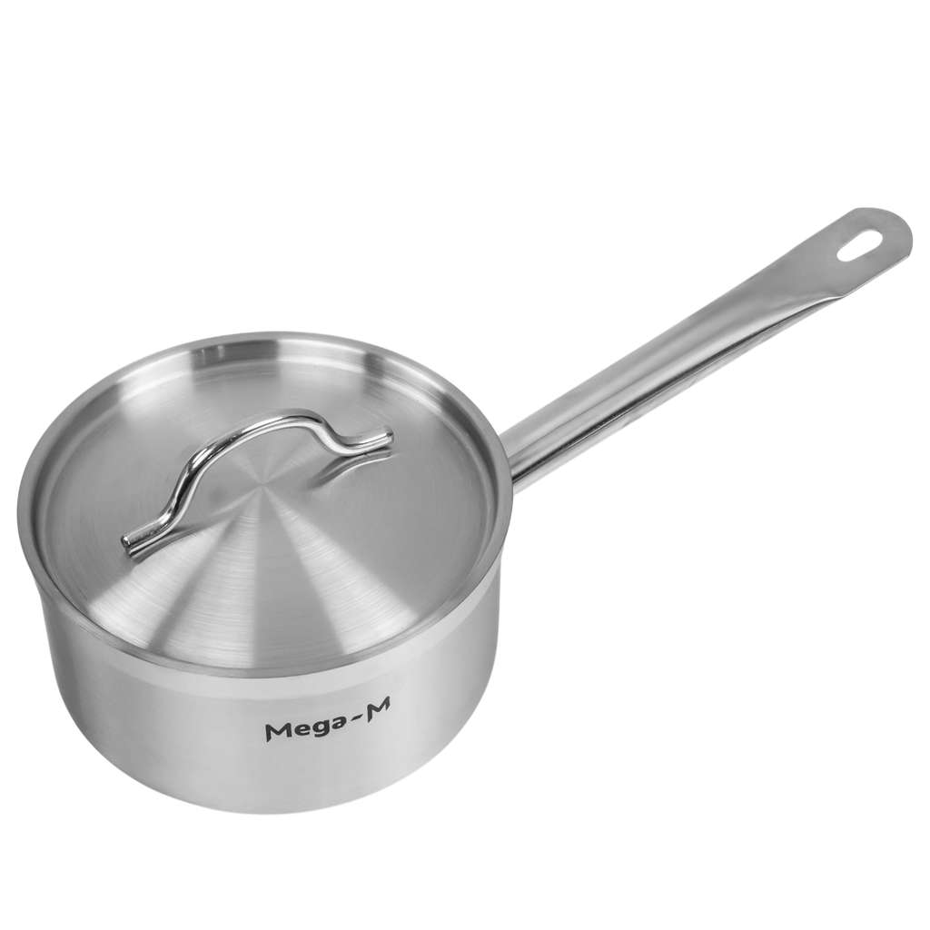 Mega-M Pro pentolino inox 18 cm 3 L con coperchio