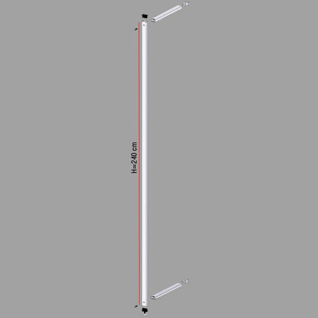 Agosistem Smart Montante H.240 cm distanziatore 36 cm