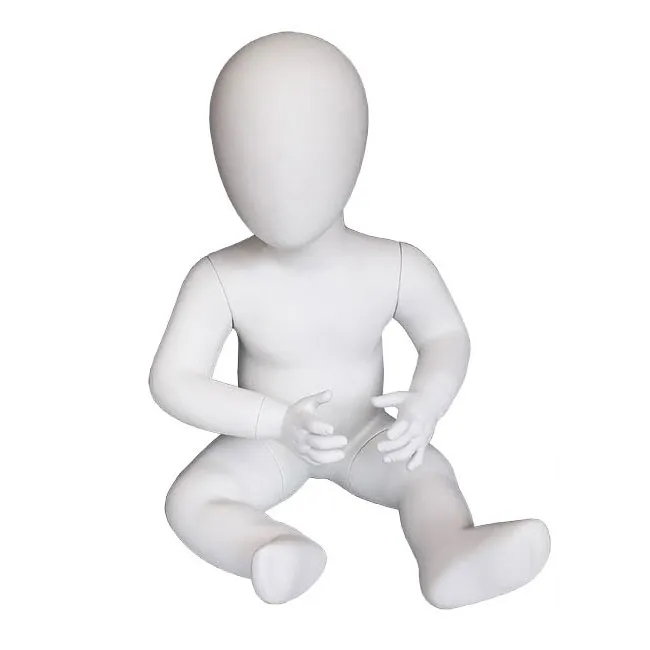 Agosistem SAM manichino infante seduto vetroresina bianco 45 cm
