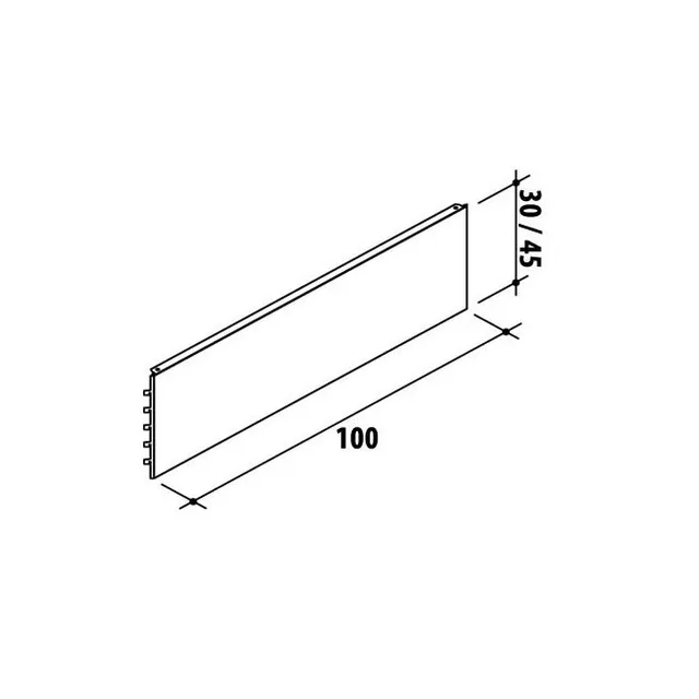 Agosistem Schienale Angolo Diagonale H 45 cm Bianco