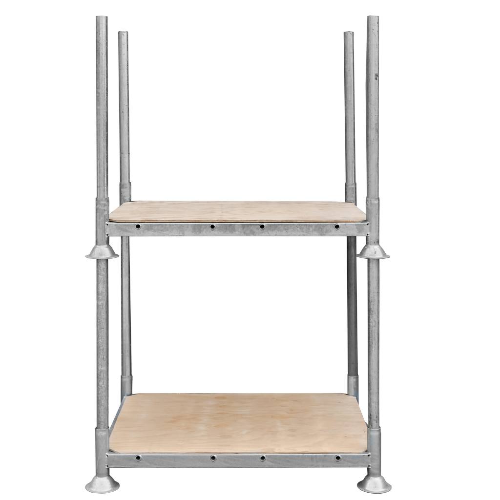 Mega-M Manurack scaffale mobile 154,5x118x31 cm zincato