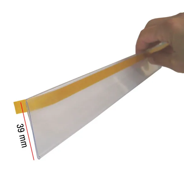 Agosistem portaprezzi adesivo 120 cm per piano
