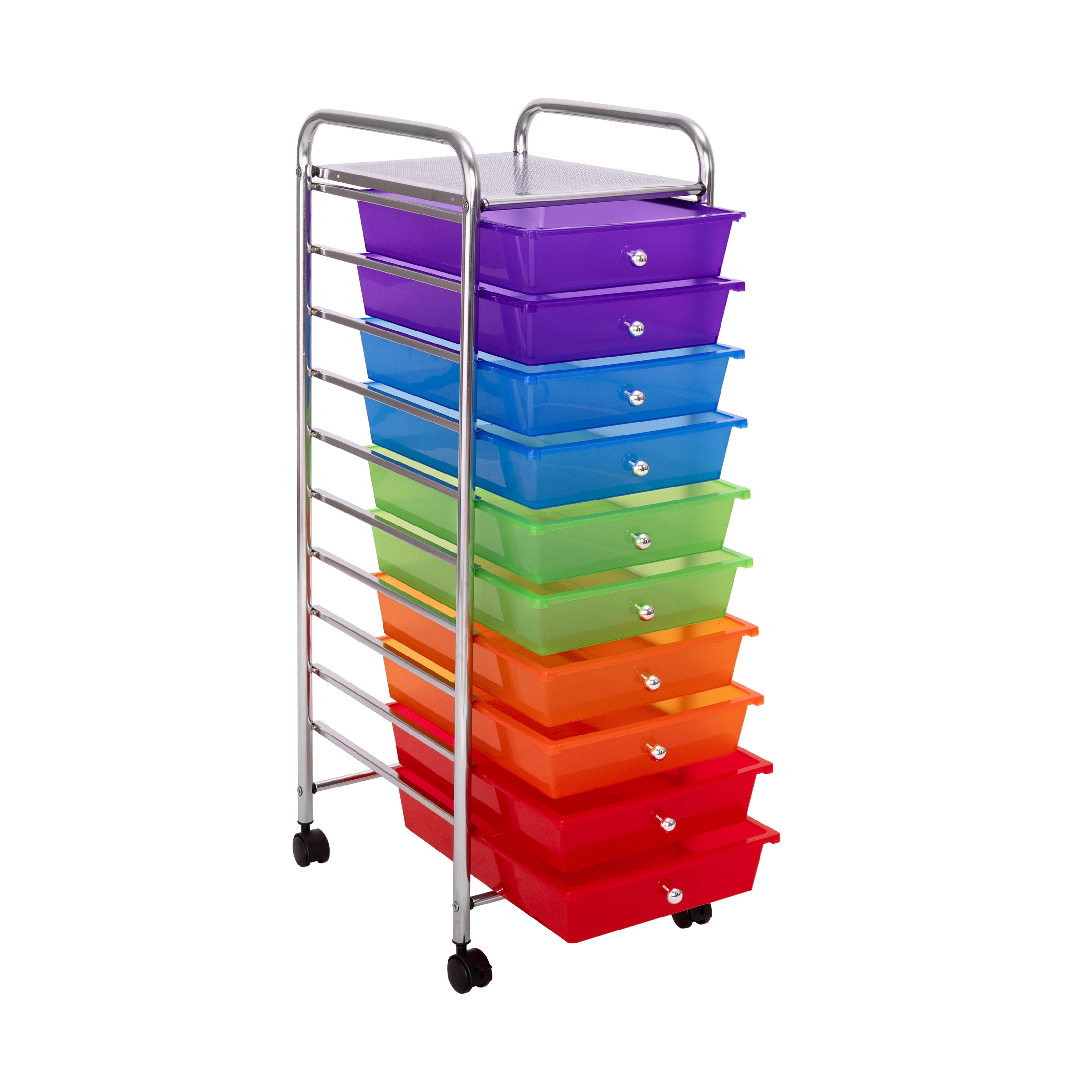 Seville Classics Organizer cassettiera 10 cassetti multicolore