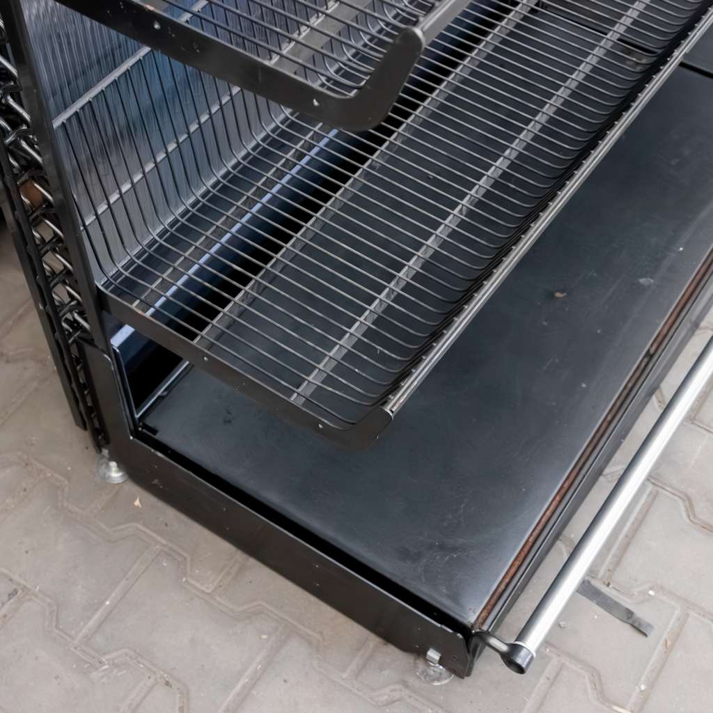 Wanzl Wire-Tech scaffale negozio parete H195 L209 8 cesti