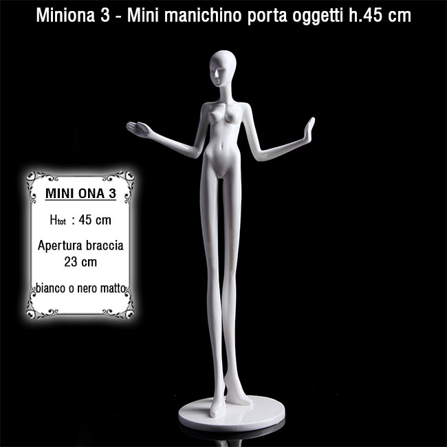 Agosistem Mini Manichino Porta Oggetti resina h 45 cm