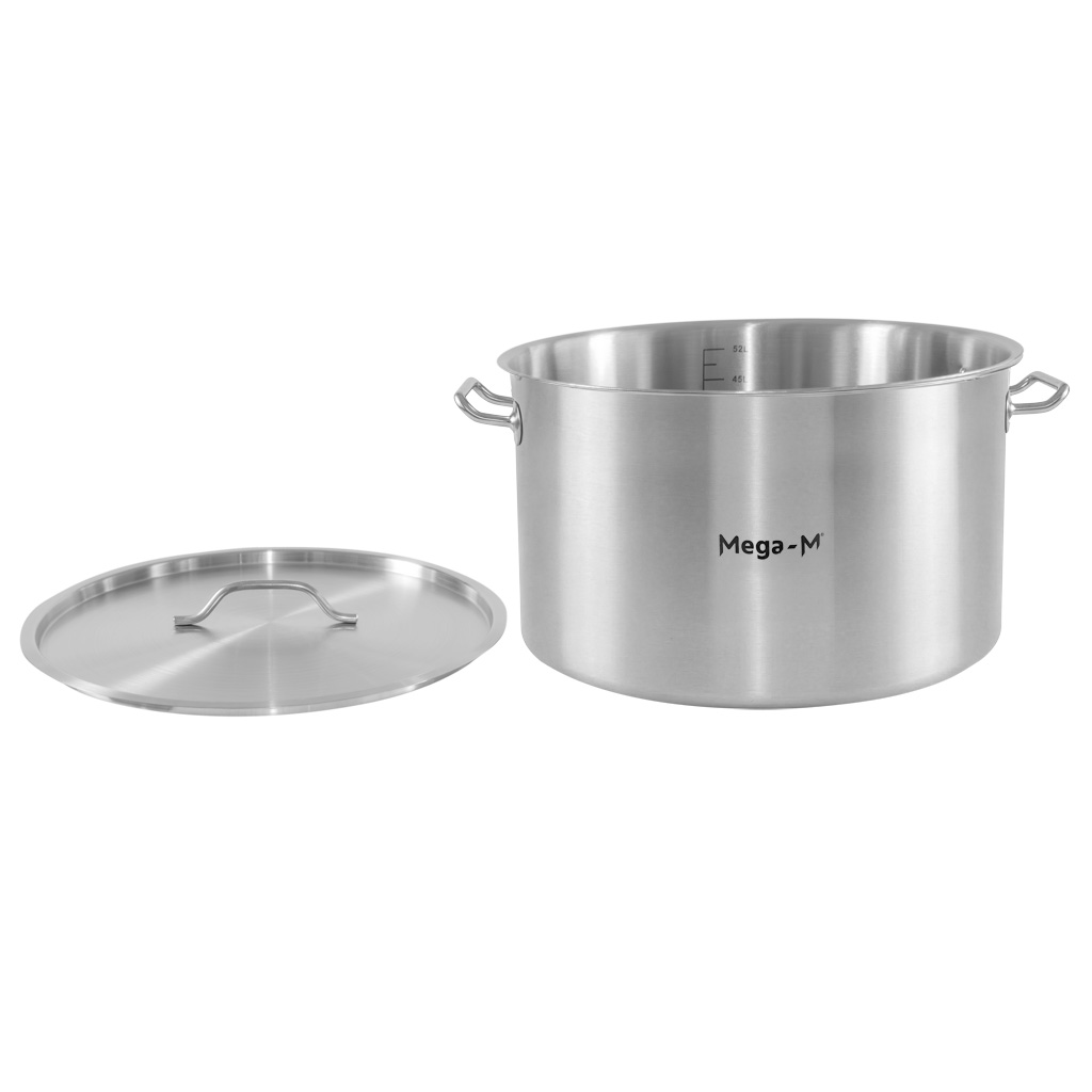 Mega-M Standard pentolone inox 58L 50x30 con coperchio