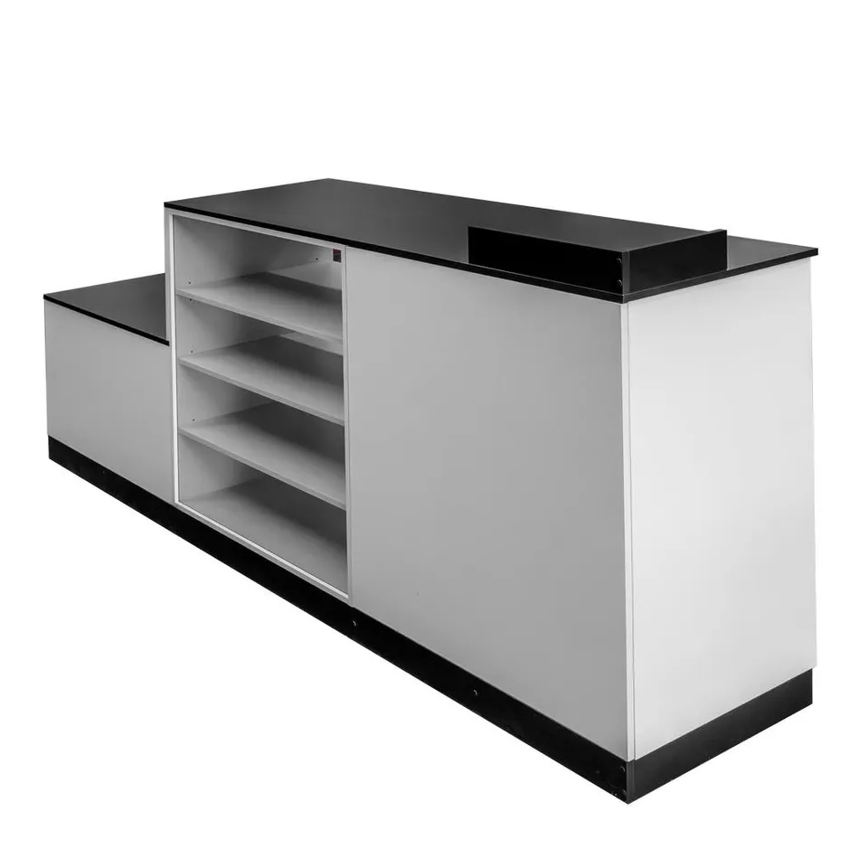 Mega-M Banco Cassa Negozio 300 cm Grigio Chiaro