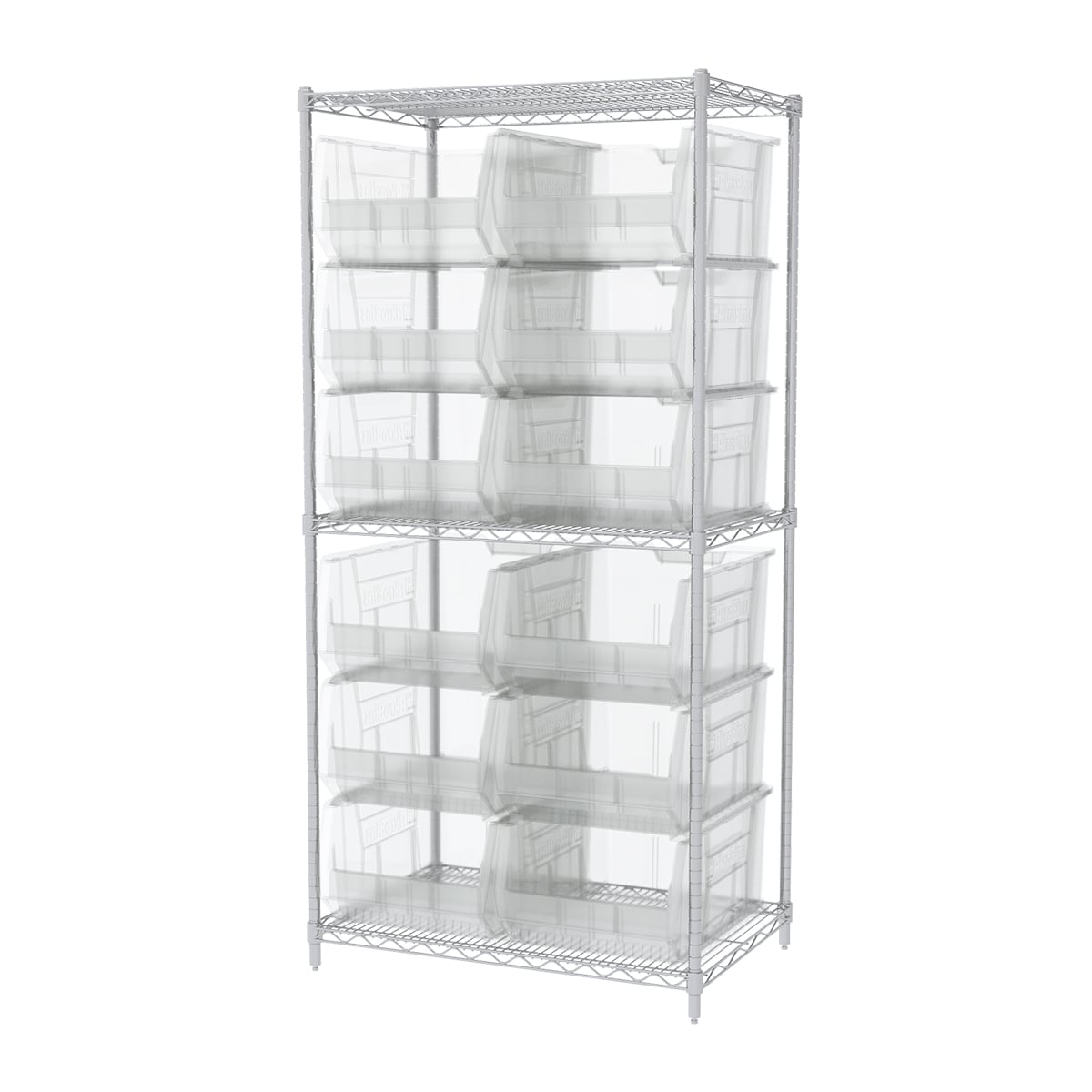 Akro-Mils AWS24360288 scaffale filo 12 contenitori