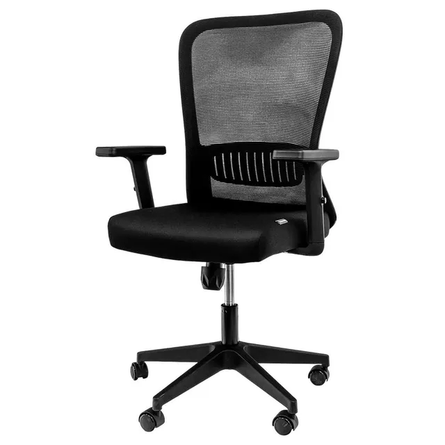 FURVERO Norma BP/A1D/L1D Sedia Ufficio Nera Ergonomica