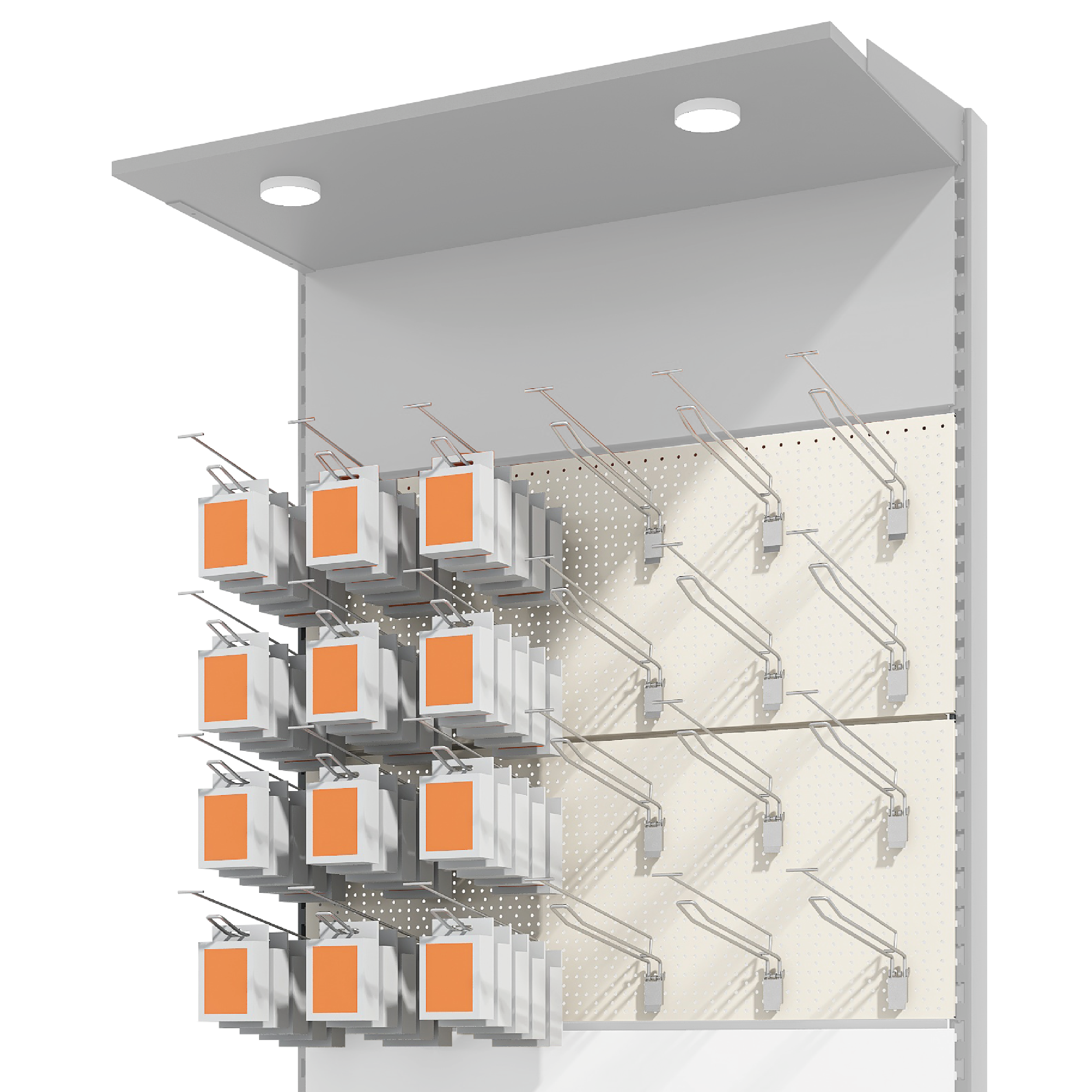Design89 Ganci per pannello forato scaffali