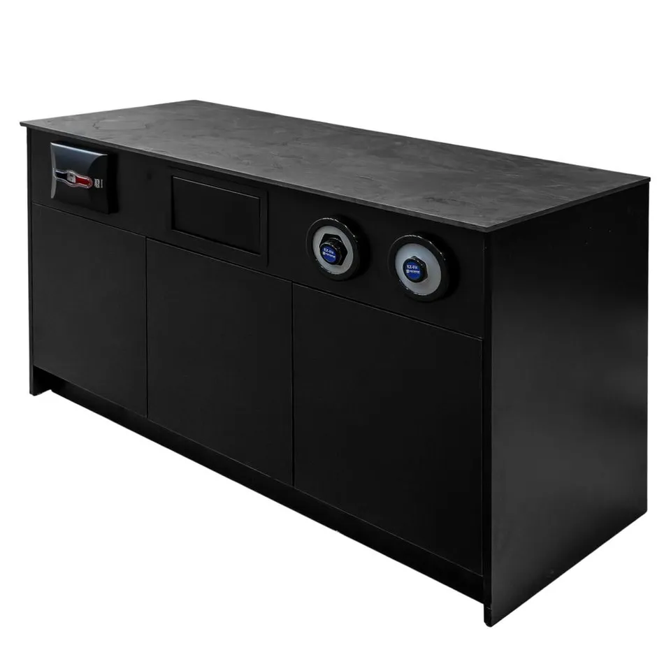 Mega-M Slim-Line mobile bar caffè 154 cm nero Tip-On