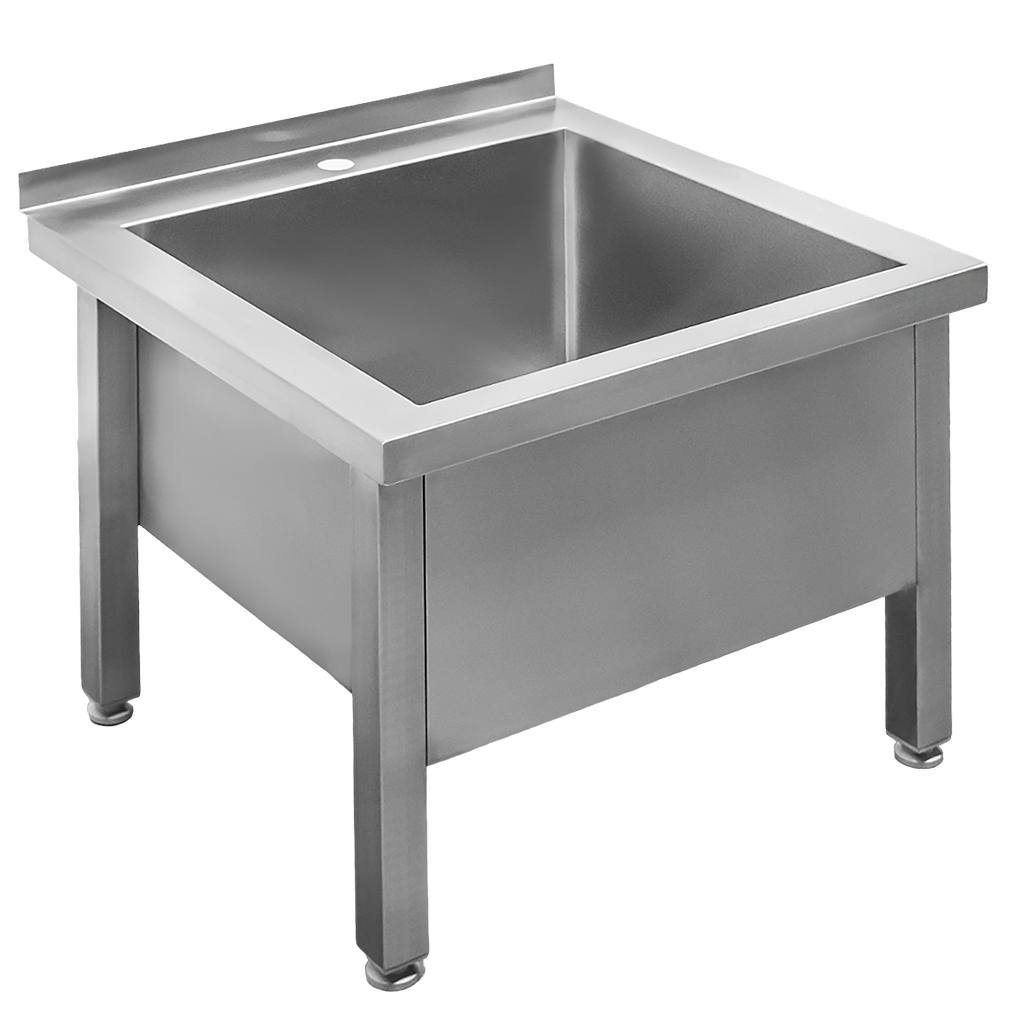 Mega-M Vasca Lavello Acciaio Inox 60x60x50 cm 1 Vasca