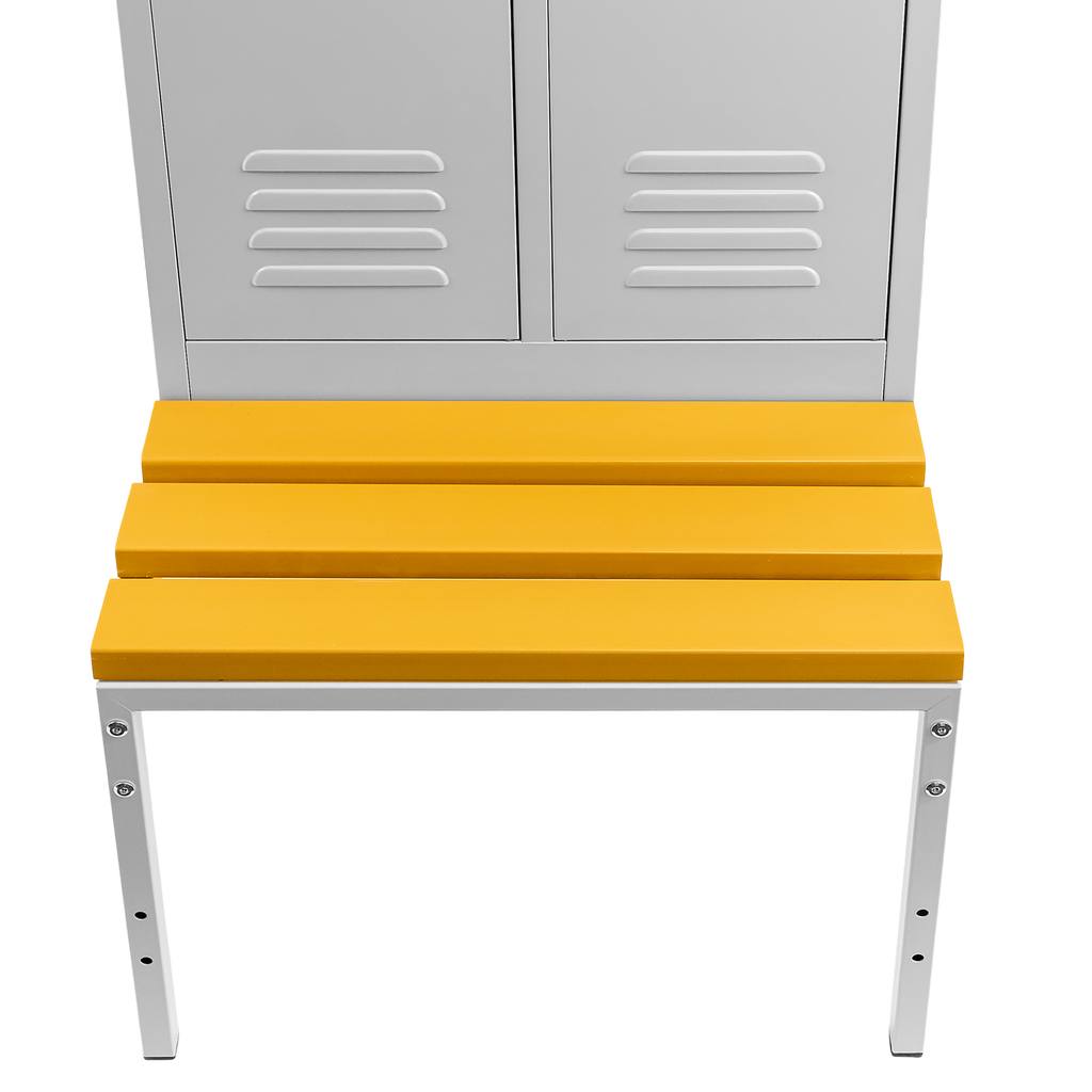 Mega-M S-60 cm armadio spogliatoio 2 ante grigio con panca