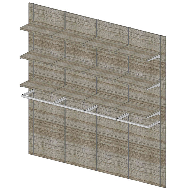 Agosistem Sistema 58 Kit 10 parete attrezzata 250 cm