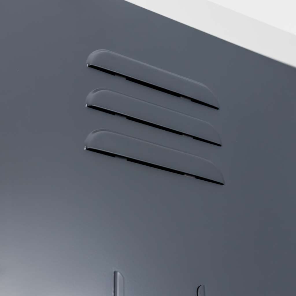 Mega-M Armadietto spogliatoio 4 posti 40x50x180 cm grigio grafite