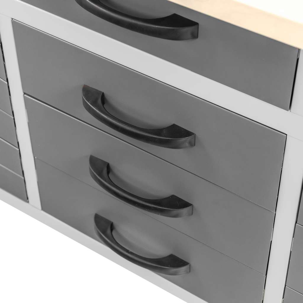 Werkberg Handyman S-160 banco da lavoro 15 cassetti grafite