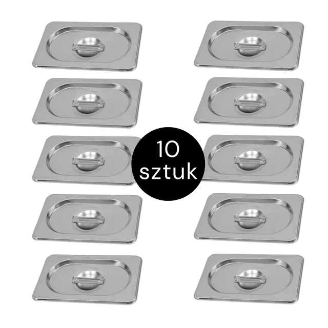 Mega-M GN 1/9 Coperchio Gastronorm 17,6x10,8 cm 10 Pezzi