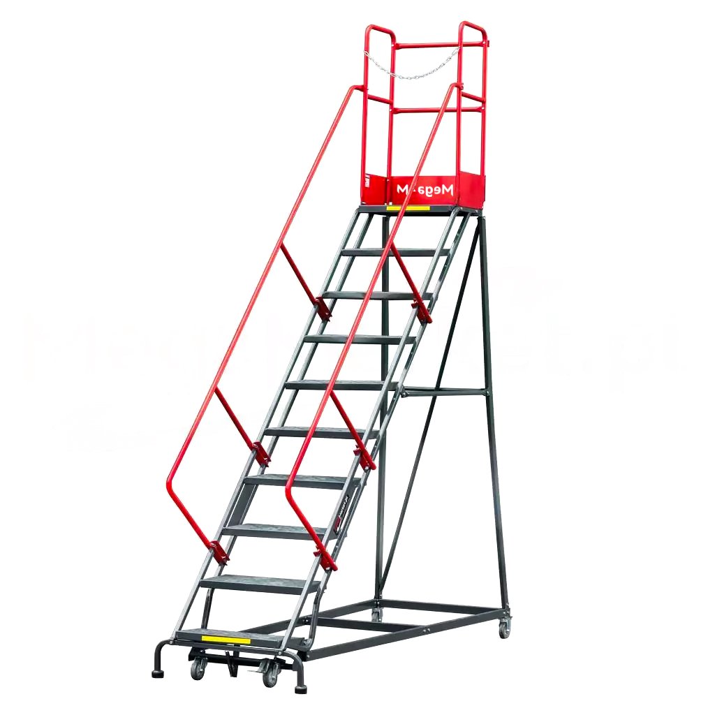 Mega-M Scala Magazzino Mobile 10 Gradini H 255 cm