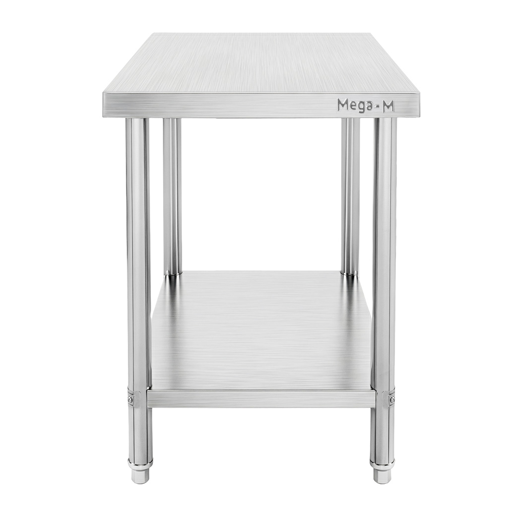 Mega-M X Standard 60x70x85 tavolo inox centrale con ripiano
