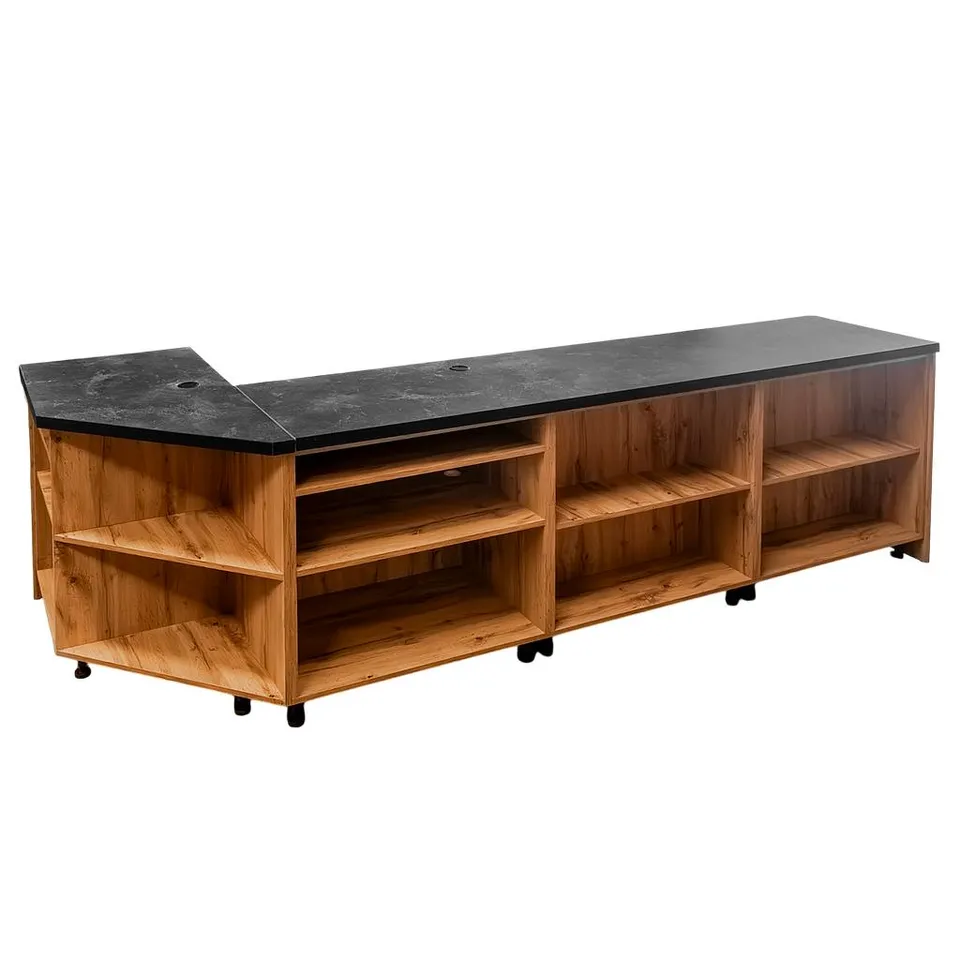 Mega-M 310 banco cassa a L 310x60x90 cm rovere