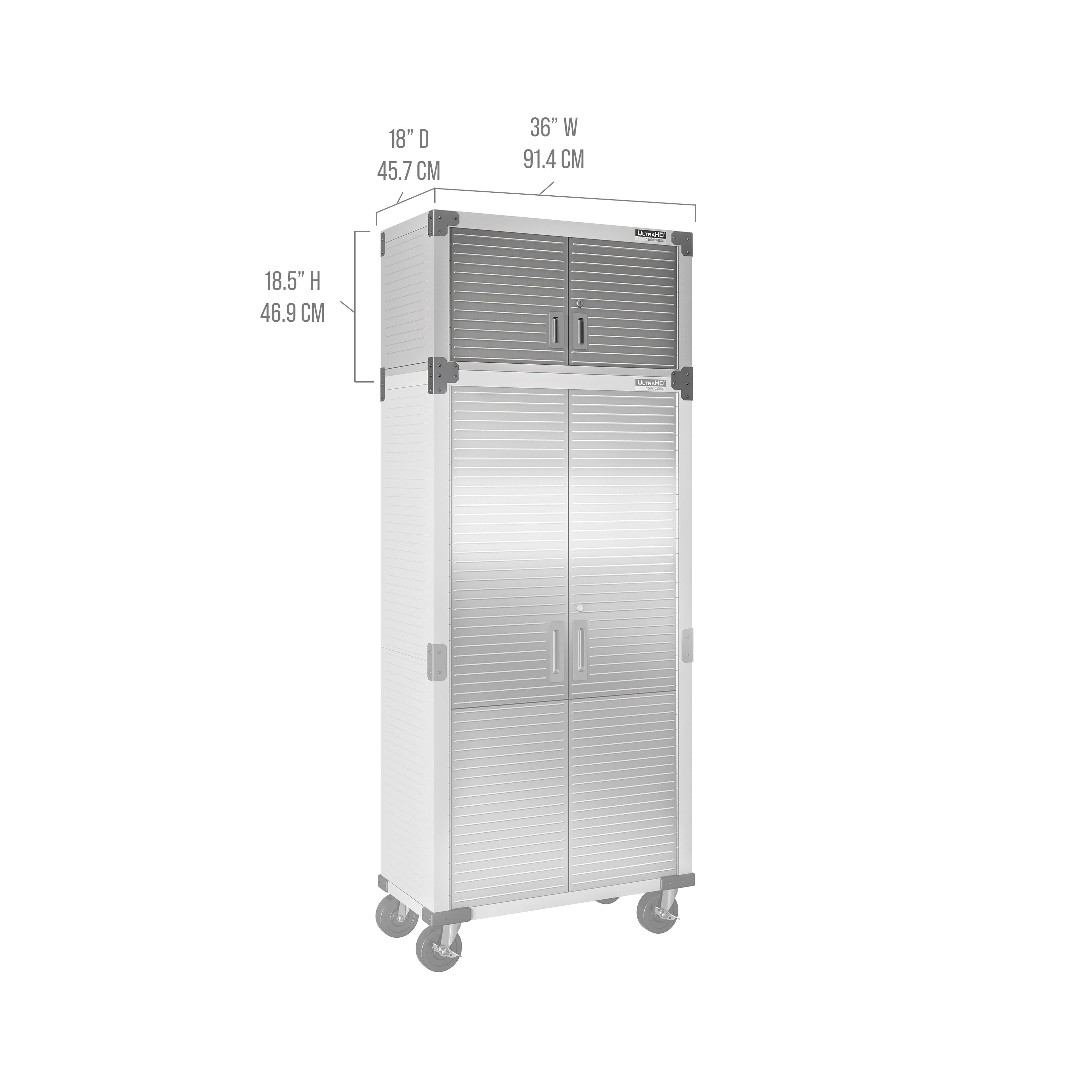 Seville Classics UltraHD Stacking Top Cabinet armadio granito 91 cm