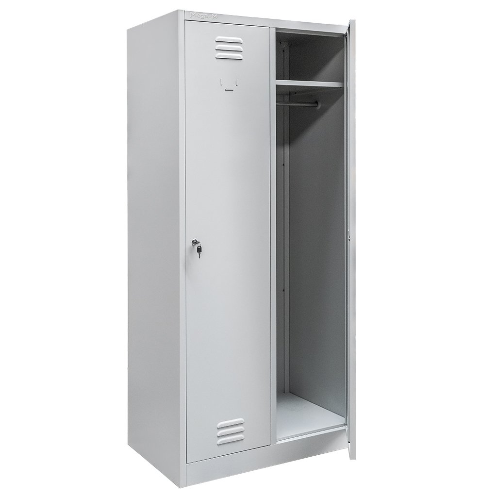 Mega-M S-80 armadietto spogliatoio 2 ante grigio