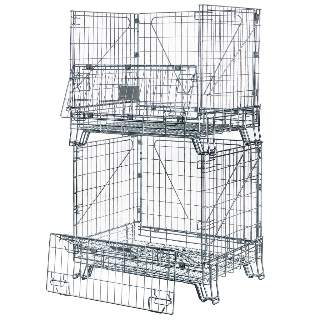 Mega-M Gitterbox 114x84x98 contenitore rete pieghevole 800 kg