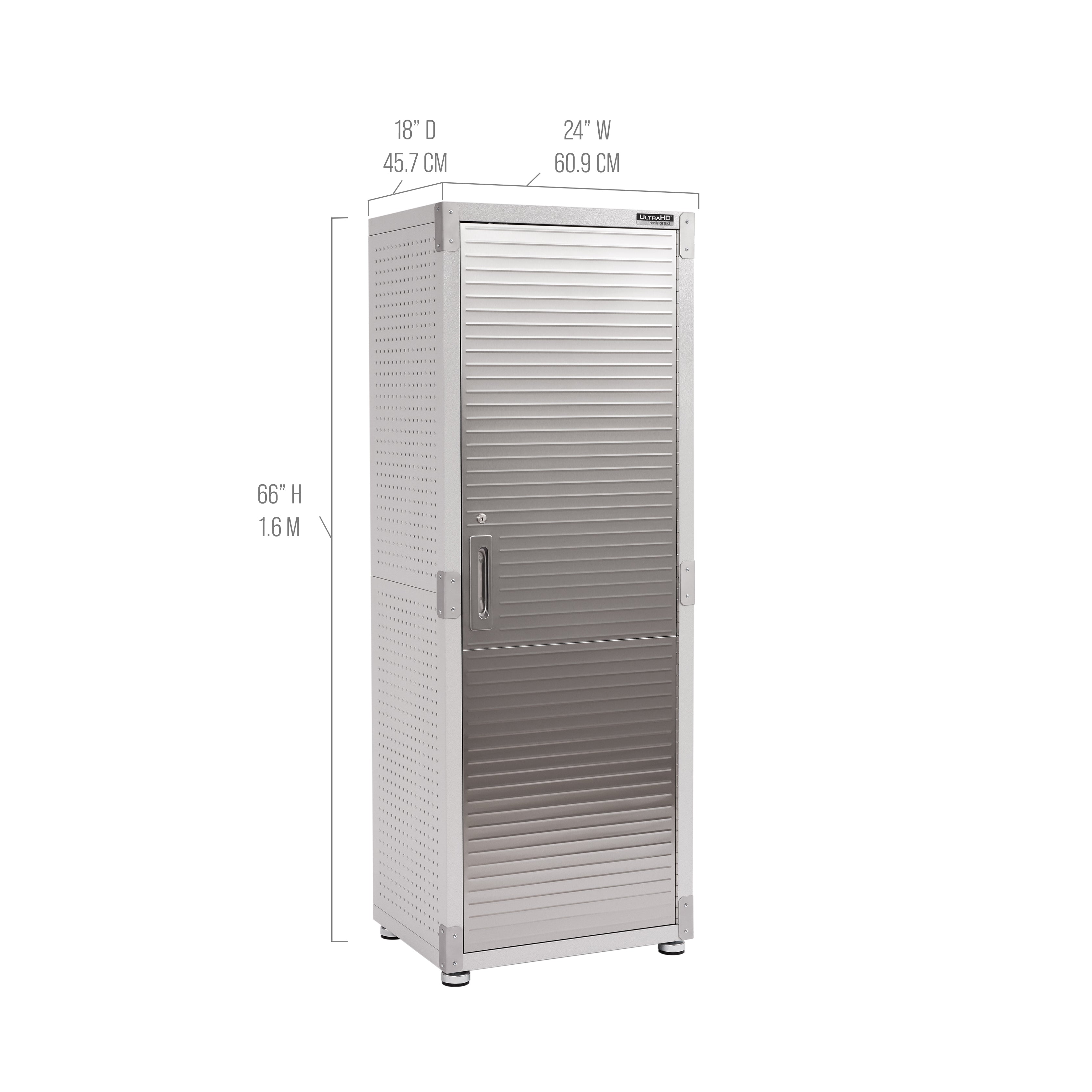 Seville Classics UltraHD armadio acciaio granito 61 cm
