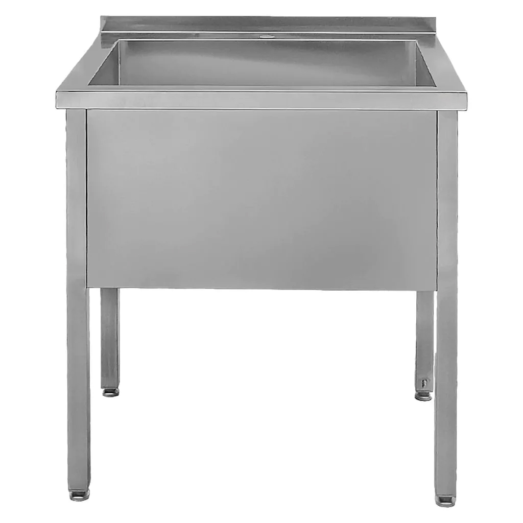 Mega-M lavello inox 1 vasca saldato 70x70x85 cm gastronomia