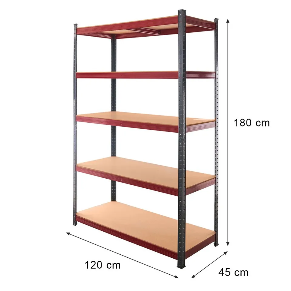 Mega-M Basic Plus scaffale 180x120x45 cm 5 ripiani 275 kg