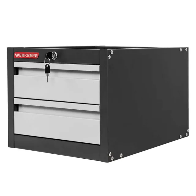 Werkberg cassettiera sospesa 2 cassetti 37x48,5x30,5 cm