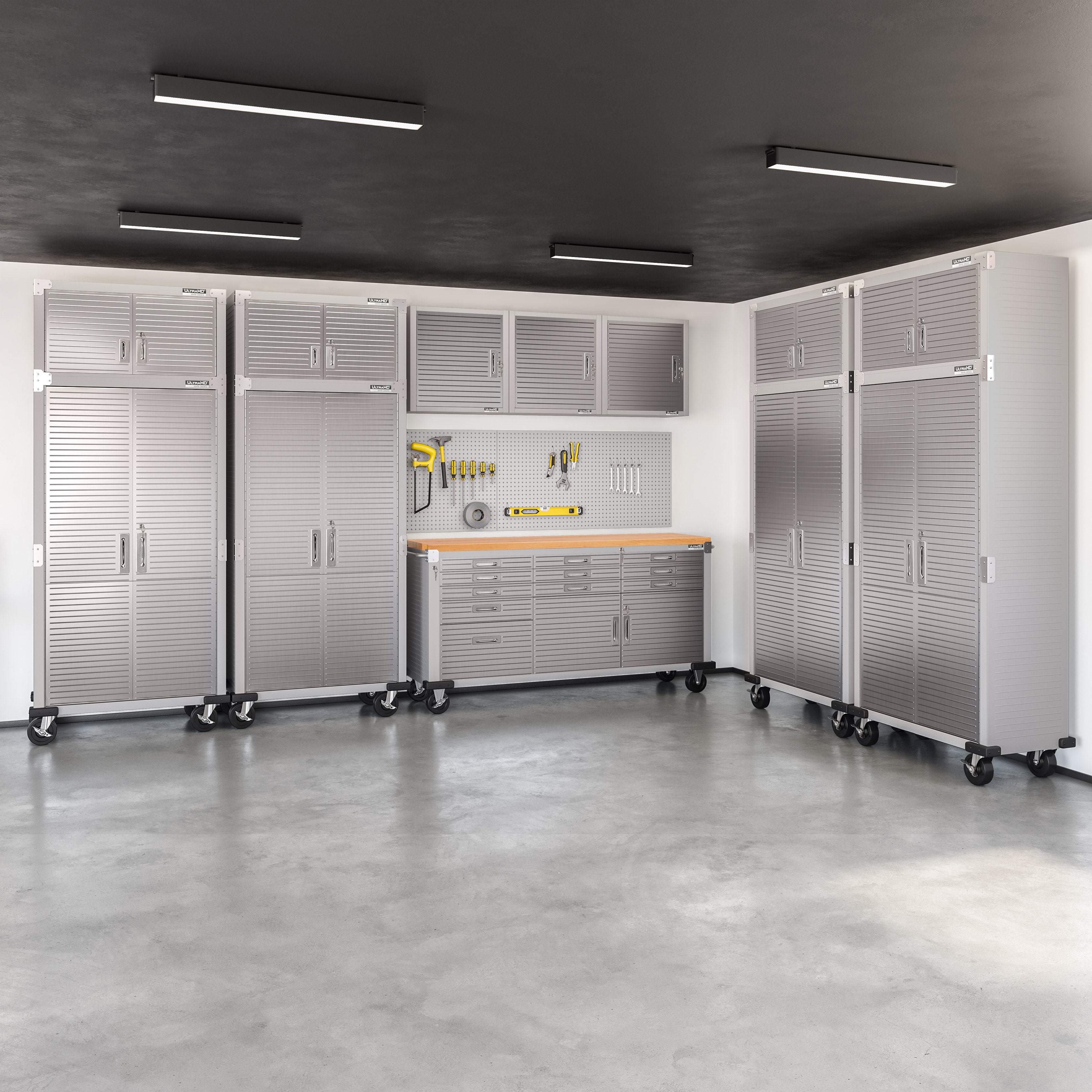 Seville Classics UltraHD pensile acciaio 61x30x61 cm granito