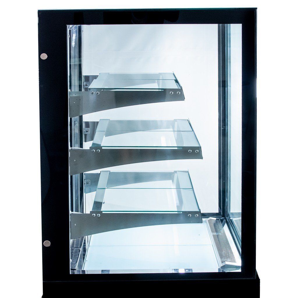 Mega-M Elsa S60 vetrina refrigerata pasticceria nera 3 ripiani