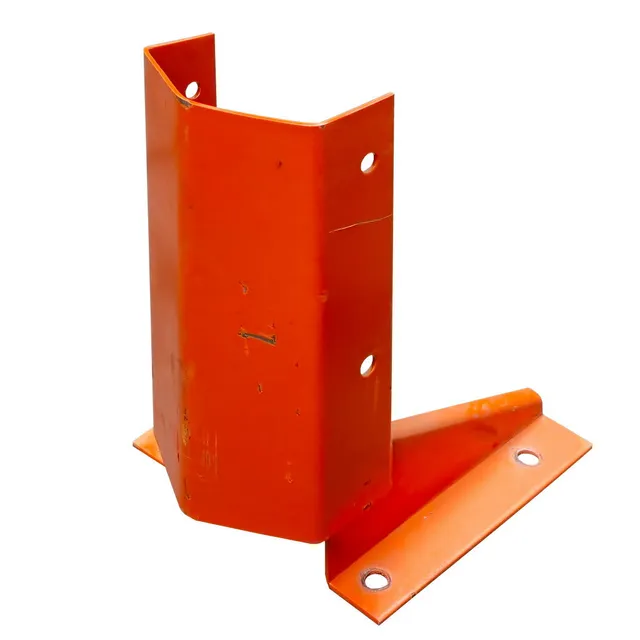 Paracolpo montante scaffale portapallet 40x17x30 cm acciaio arancione