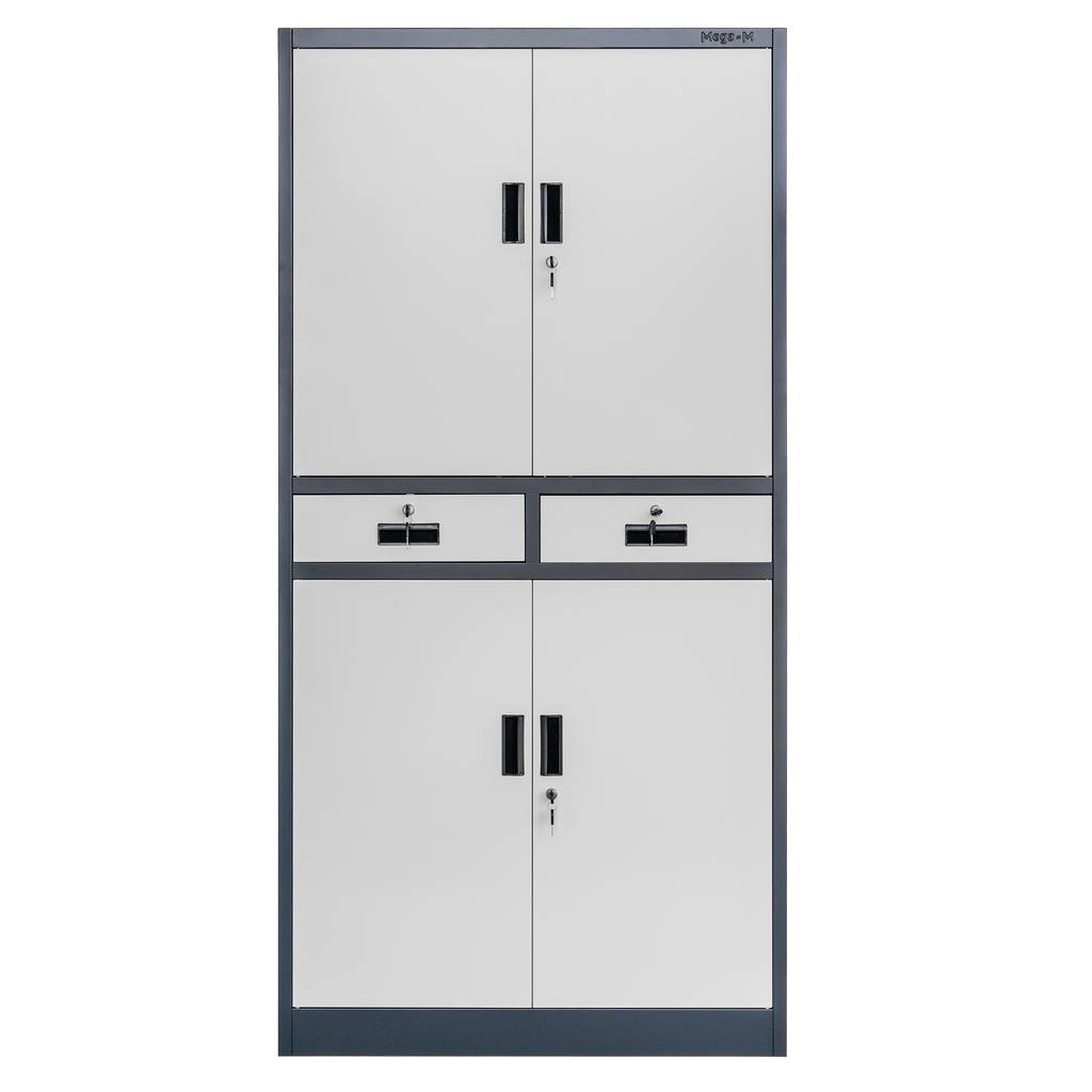 Mega-M Wenus armadio ufficio metallo 90x40x185 cm grafite
