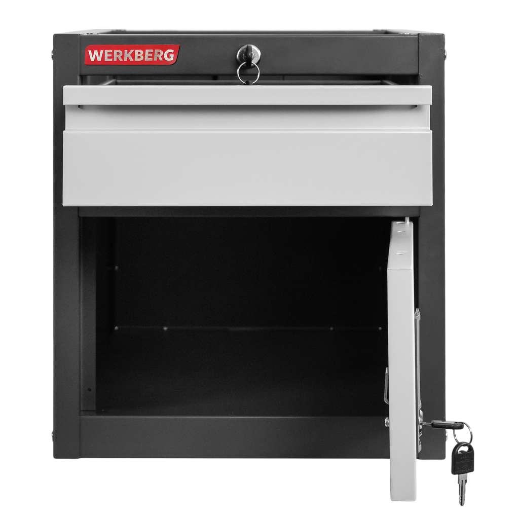 Werkberg mobiletto banco officina 37x48,5x41,5 cm grafite