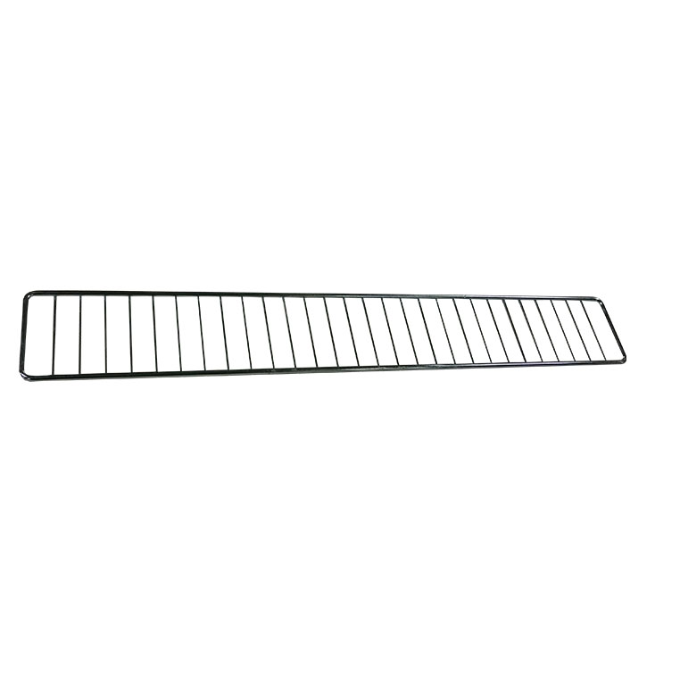Barra fermamerce scaffale negozio metallo L-133 cm H-8,5 cm