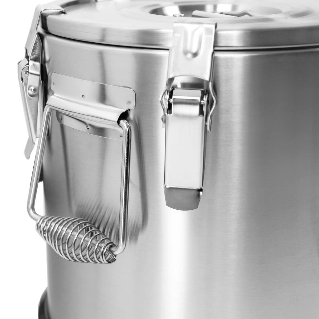 Mega-M 10L contenitore isotermico inox con chiusura clip