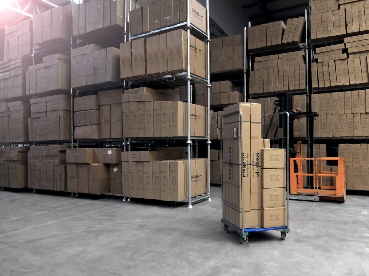 Roll container a gabbia blu pieghevole base plastica