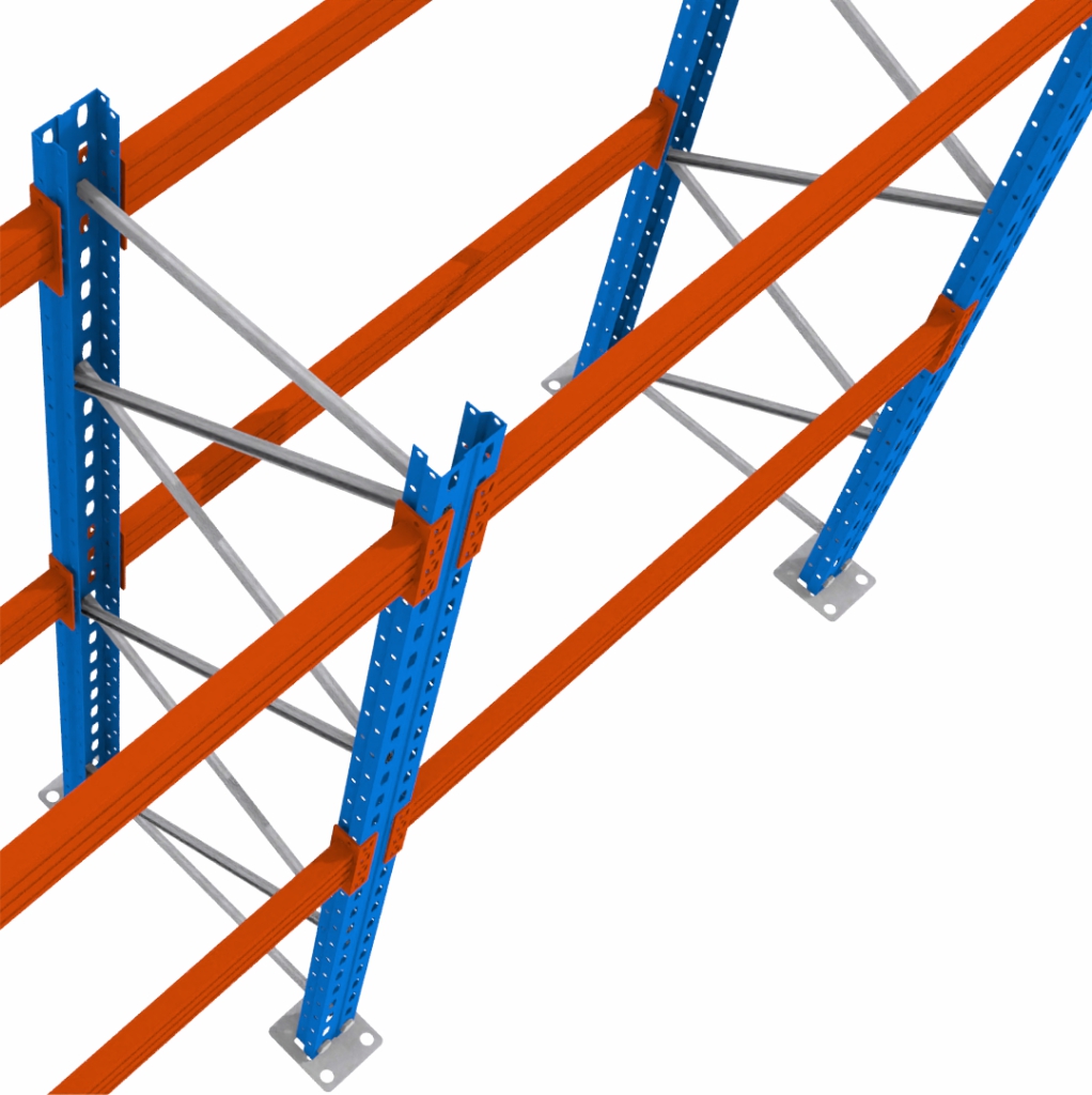 Mega-M XR scaffale portapallet H300 L286 cm 9 posti pallet
