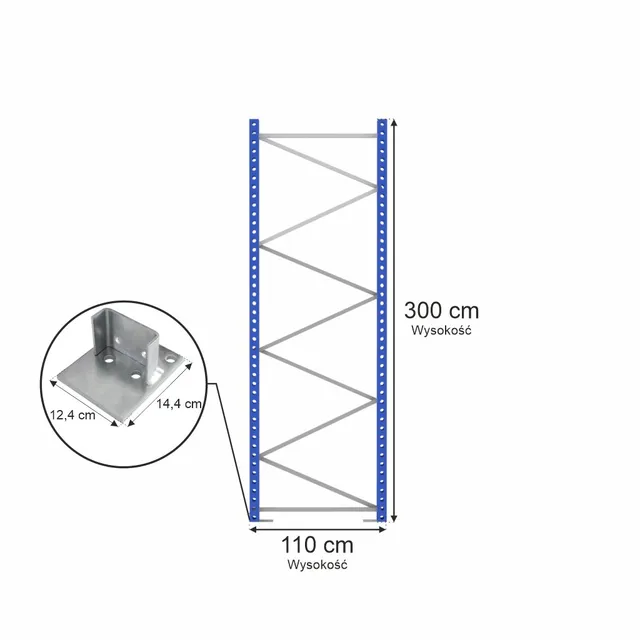 Stow PNFB12 spalla portapallet 300x110 cm blu